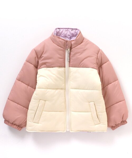 apres les cours（アプレレクール）の「【洗える・2Way】バラエティリバーシブル中綿ジャケット（ダウンジャケット/コート・キッズ・オフホワイト/ラベンダー/ネイビー/オレンジ/ピンク・90/120/140/130/80/110/100）」の22枚目の写真