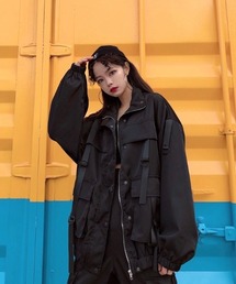 .KOM（ドットコム）の「『.KOM/ドットケーオーエム』ストラップ付きマルチポケットジャケット【Y】【CN】（ブルゾン）」