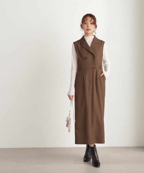 N.（N. Natural Beauty Basic）（エヌエヌナチュラルビューティーベーシック）の「シュリンクハイネックシアーインナーカットソー（Tシャツ/カットソー・レディース・ホワイト/ブラック/ブルー・MEDIUM）」の16枚目の写真