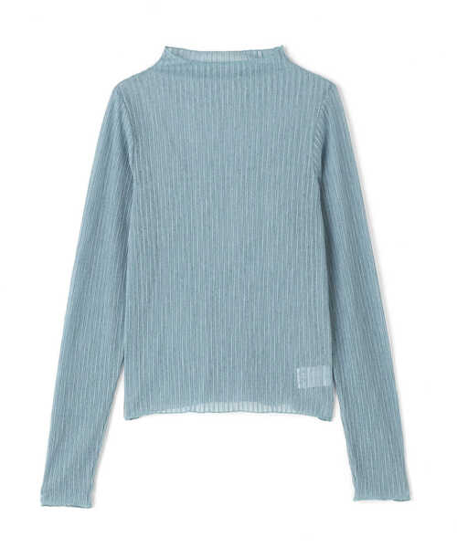 N.（N. Natural Beauty Basic）（エヌエヌナチュラルビューティーベーシック）の「シュリンクハイネックシアーインナーカットソー（Tシャツ/カットソー・レディース・ホワイト/ブラック/ブルー・MEDIUM）」の7枚目の写真