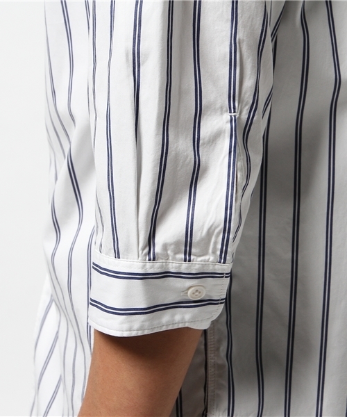 EDIFICE（エディフィス）の「◇ブルーストライプROLL UP レギュラー1（シャツ/ブラウス・メンズ・ブルー系その他/ホワイト/ブルー・46/48/44）」の14枚目の写真