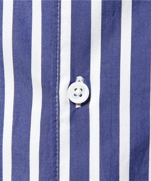 EDIFICE（エディフィス）の「◇ブルーストライプROLL UP レギュラー1（シャツ/ブラウス・メンズ・ブルー系その他/ホワイト/ブルー・46/48/44）」の9枚目の写真
