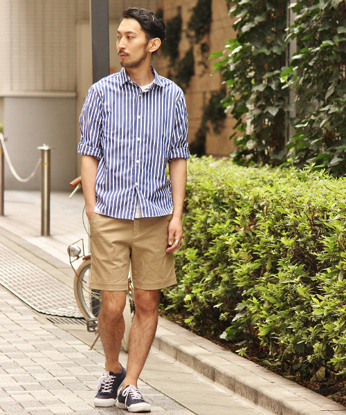 EDIFICE（エディフィス）の「◇ブルーストライプROLL UP レギュラー1（シャツ/ブラウス・メンズ・ブルー系その他/ホワイト/ブルー・46/48/44）」の22枚目の写真