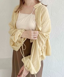 【apres jour clair】袖ドロストバンドカラーシャツ【ZOZOTOWN限定アイテム】
