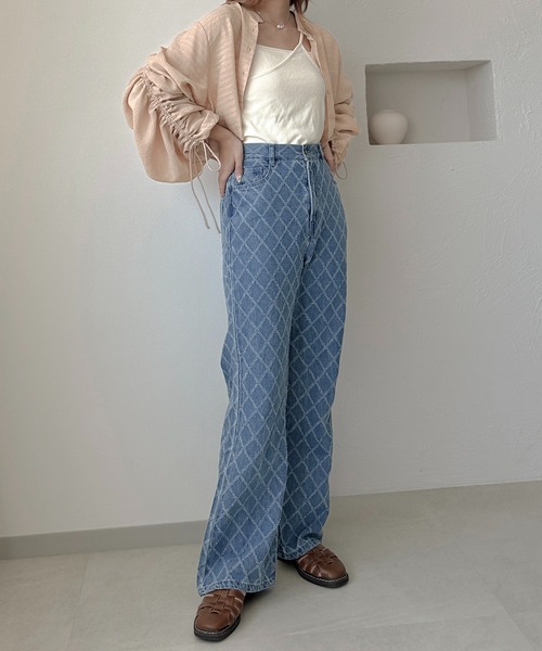 apres jour clair(アプレジュールクレア)の「【apres jour clair】袖ドロストバンドカラーシャツ【ZOZOTOWN限定アイテム】(シャツ/ブラウス・レディース・イエロー系その他/アイボリー/ベージュ・フリー/X-LARGE)」の15枚目の写真