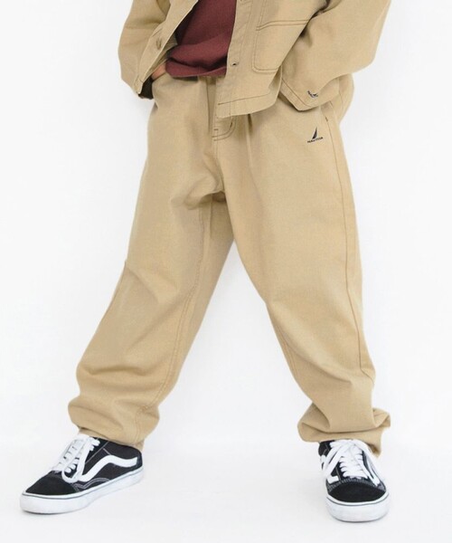 NAUTICA(ノーティカ)の「【NAUTICA/ノーティカ】ツイル・デニムロングパンツ(デニムパンツ・キッズ・ベージュ/ブルー/カーキ/ネイビー・M/XS/S/XL/L)」の2枚目の写真