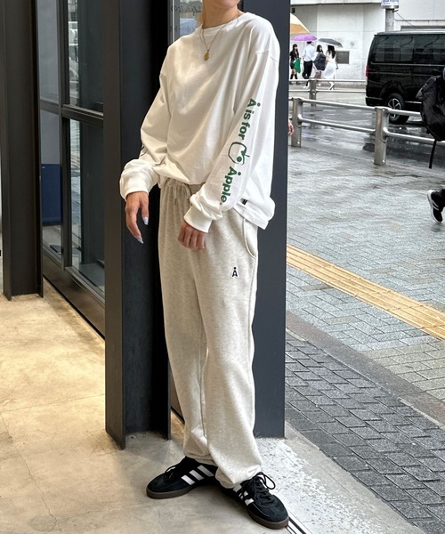 ALAND（エーランド）の「【UNISEX】ALAND／ワッペンロゴパンツ（ウラケ） 2976333（スウェットパンツ・レディース・ネイビー/ブラック/ライトグレー・MEDIUM/LARGE）」の6枚目の写真