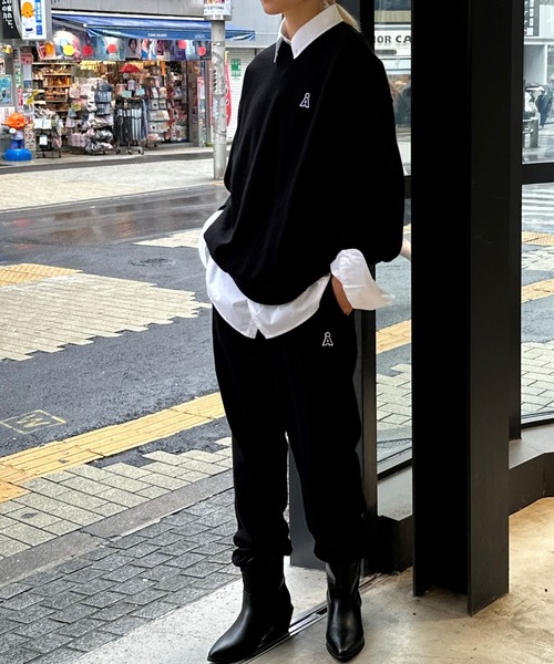 ALAND（エーランド）の「【UNISEX】ALAND／ワッペンロゴパンツ（ウラケ） 2976333（スウェットパンツ・レディース・ネイビー/ブラック/ライトグレー・MEDIUM/LARGE）」の10枚目の写真