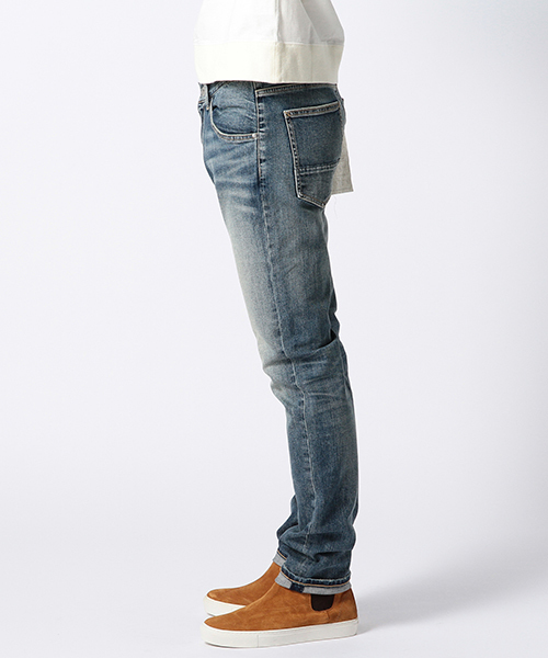 BEAMS（ビームス）の「◆BEAMS / ハイストレッチ スキニー デニム パンツ（デニムパンツ・メンズ・サックスブルー/ブラック・SMALL/MEDIUM/LARGE/X-LARGE）」の6枚目の写真