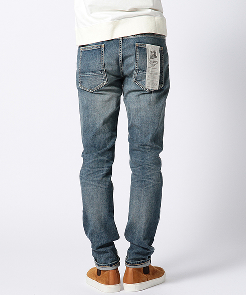 BEAMS（ビームス）の「◆BEAMS / ハイストレッチ スキニー デニム パンツ（デニムパンツ・メンズ・サックスブルー/ブラック・SMALL/MEDIUM/LARGE/X-LARGE）」の7枚目の写真