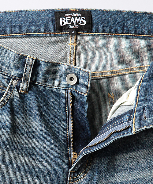 BEAMS（ビームス）の「◆BEAMS / ハイストレッチ スキニー デニム パンツ（デニムパンツ・メンズ・サックスブルー/ブラック・SMALL/MEDIUM/LARGE/X-LARGE）」の3枚目の写真