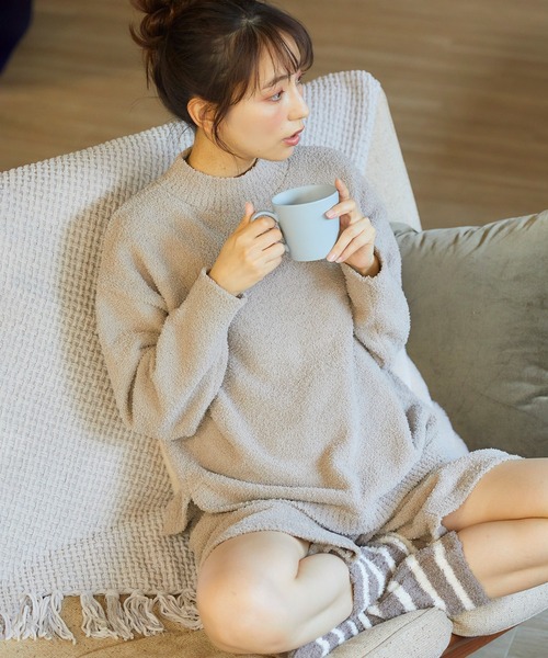 cross marche（クロスマルシェ）の「【LAFUKU】マシュマロニット裾