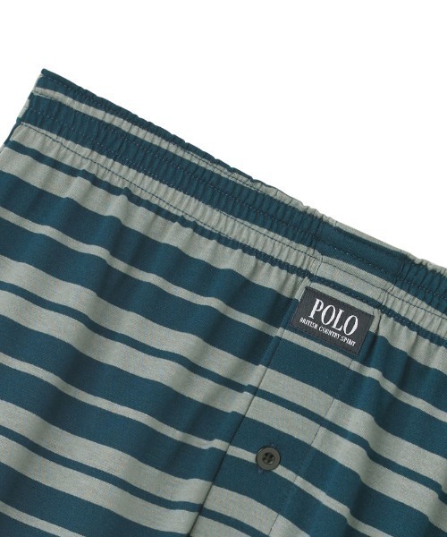 GUNZE（グンゼ）の「POLO BCS/ポロ ビーシーエス ニットトランクス 先染めボーダー（トランクス・メンズ・グリーン/グレー・MEDIUM/LARGE）」の10枚目の写真