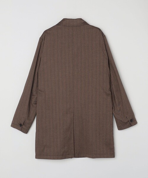 セール】SHIPS Colors:ヘリンボーン ステンカラー コート（ステン