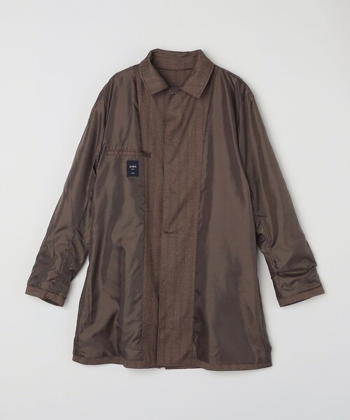 セール】SHIPS Colors:ヘリンボーン ステンカラー コート（ステン