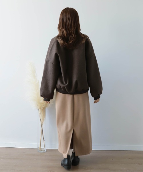 mil(ミル)の「【150㎝前後の小柄さんサイズ】オーバーサイズブルゾン【洗える・大人カジュアル】(ブルゾン・レディース・ライトグレー/ベージュ/ブラウン・XS/S)」の10枚目の写真