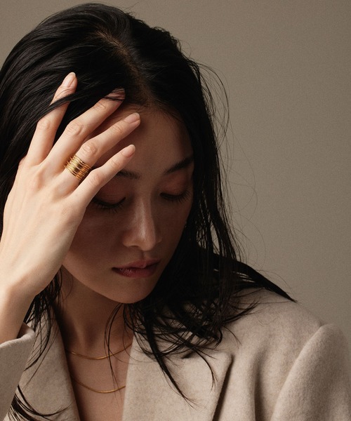 CENE（セネ）の「【CENE】セネ/オーバラッピングリング（リング・レディース・ゴールド・#9/#11/#13/#15）」の7枚目の写真