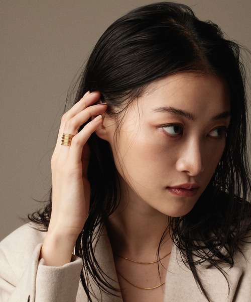 CENE（セネ）の「【CENE】セネ/オーバラッピングリング（リング・レディース・ゴールド・#9/#11/#13/#15）」の6枚目の写真