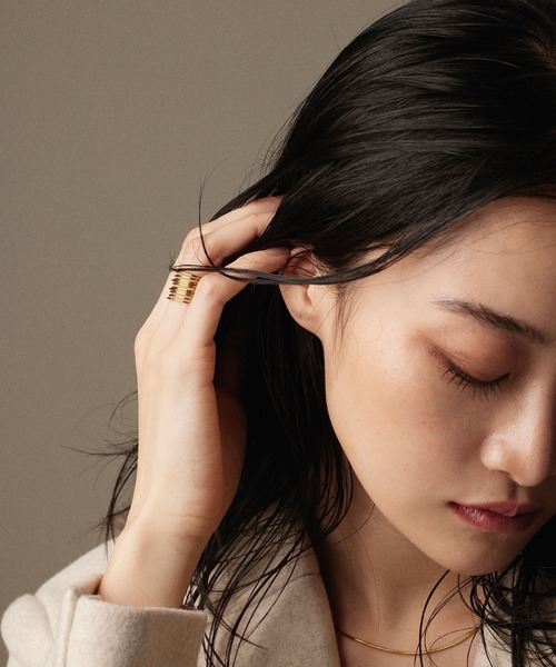 CENE（セネ）の「【CENE】セネ/オーバラッピングリング（リング・レディース・ゴールド・#9/#11/#13/#15）」の5枚目の写真