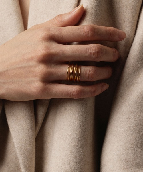 CENE（セネ）の「【CENE】セネ/オーバラッピングリング（リング・レディース・ゴールド・#9/#11/#13/#15）」の10枚目の写真