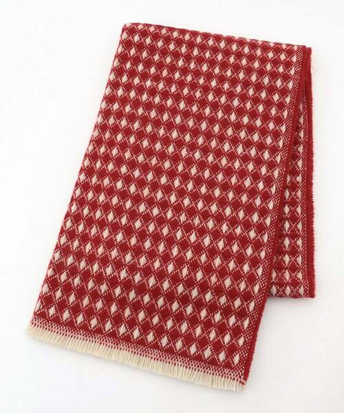 FRAPBOIS(フラボア)の「タイルストール(ストール/ショール・レディース・ネイビー/レッド・FREE)」の2枚目の写真