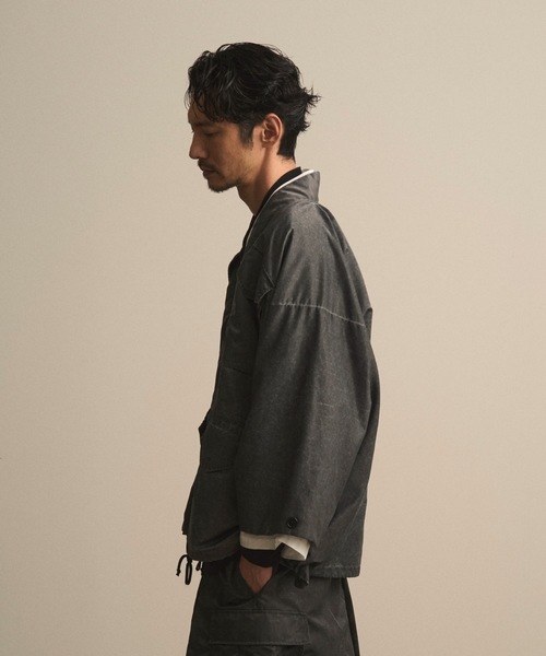 和ROBE(ワローブ)の「和ROBE / WA-65 HAORI(ミリタリージャケット・メンズ・カーキ/ブラック・3/2)」の10枚目の写真