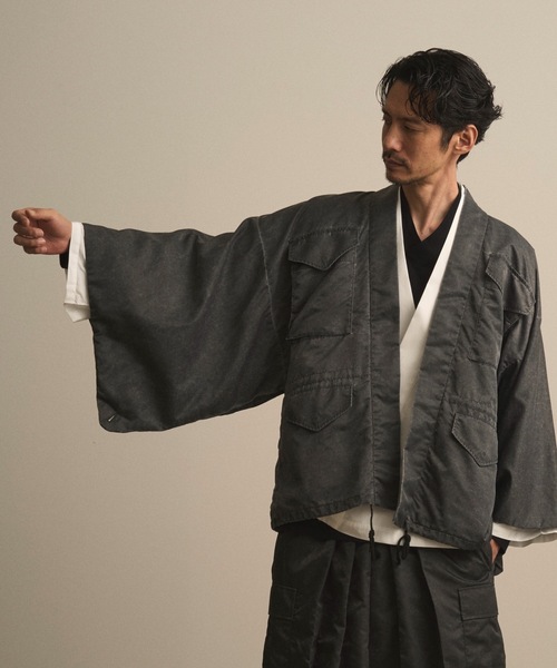 和ROBE(ワローブ)の「和ROBE / WA-65 HAORI(ミリタリージャケット・メンズ・カーキ/ブラック・3/2)」の8枚目の写真