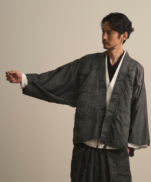 和ROBE(ワローブ)の「和ROBE / WA-65 HAORI(ミリタリージャケット・メンズ・カーキ/ブラック・3/2)」の7枚目の写真