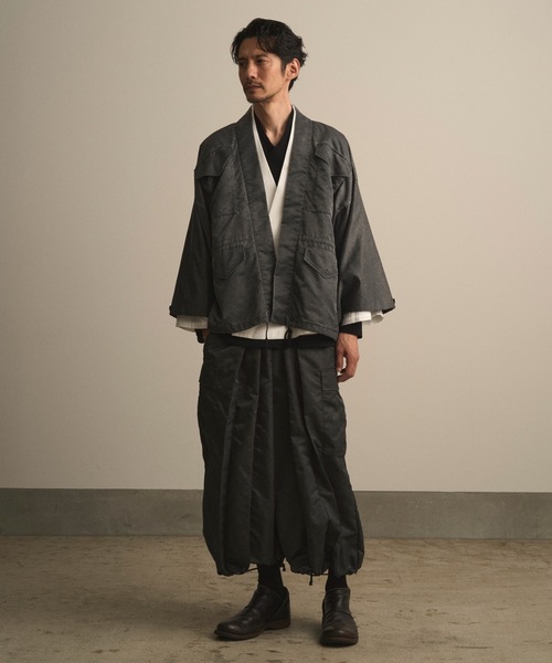 和ROBE(ワローブ)の「和ROBE / WA-65 HAORI(ミリタリージャケット・メンズ・カーキ/ブラック・3/2)」の4枚目の写真