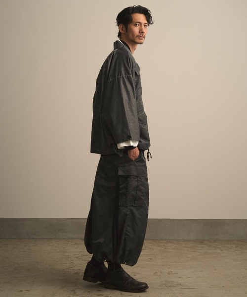 和ROBE(ワローブ)の「和ROBE / WA-65 HAORI(ミリタリージャケット・メンズ・カーキ/ブラック・3/2)」の3枚目の写真