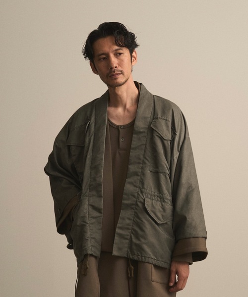 和ROBE(ワローブ)の「和ROBE / WA-65 HAORI(ミリタリージャケット・メンズ・カーキ/ブラック・3/2)」の16枚目の写真