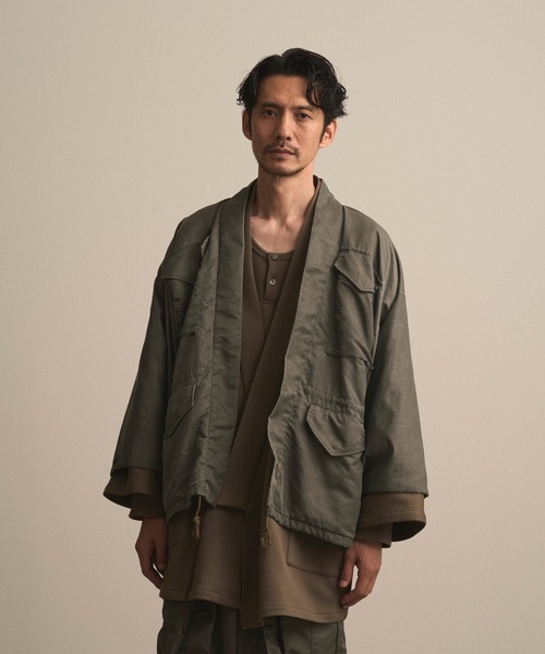 和ROBE(ワローブ)の「和ROBE / WA-65 HAORI(ミリタリージャケット・メンズ・カーキ/ブラック・3/2)」の17枚目の写真