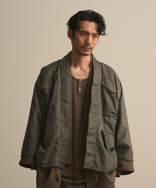 和ROBE(ワローブ)の「和ROBE / WA-65 HAORI(ミリタリージャケット・メンズ・カーキ/ブラック・3/2)」の19枚目の写真