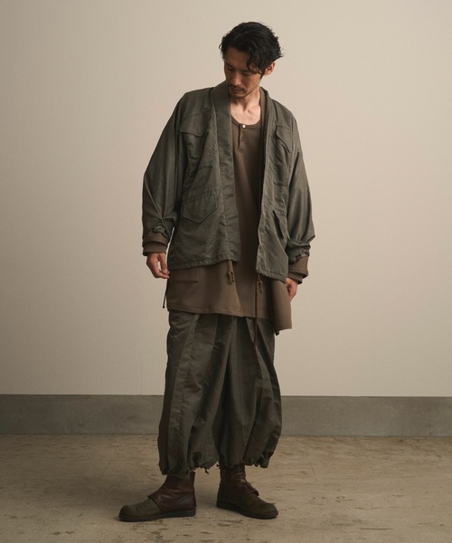 和ROBE(ワローブ)の「和ROBE / WA-65 HAORI(ミリタリージャケット・メンズ・カーキ/ブラック・3/2)」の22枚目の写真
