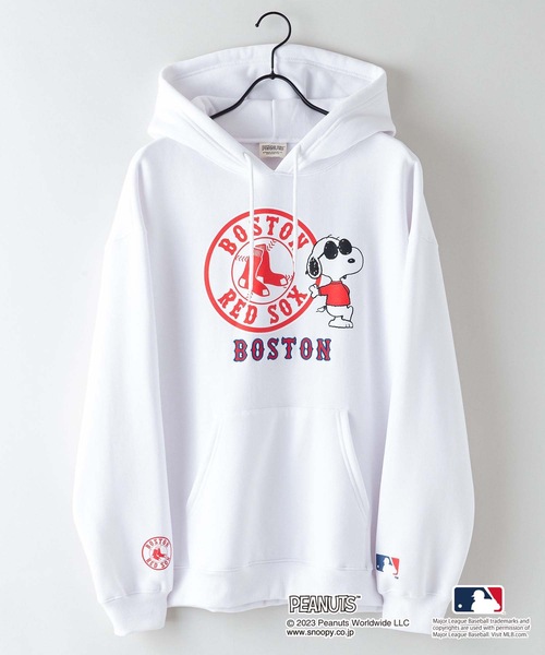 MLB ×PEANUTS】別注コラボ 裏起毛 フーディー プルオーバー