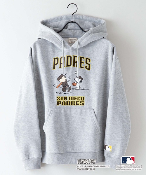 MLB ×PEANUTS】別注コラボ 裏起毛 フーディー プルオーバー