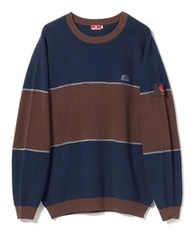 Hellrazor | HELLRAZOR / BIG STRIPE CREW KNIT(ニット/セーター)