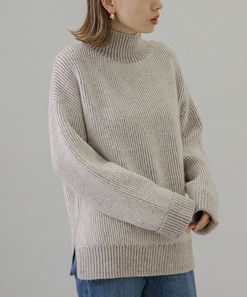 URBAN RESEARCH Sonny Label（アーバンリサーチサニーレーベル）の「配色畦編みリバーシブルニット（ニット/セーター・レディース・ベージュ系その他/ブラック系その他/グリーン系その他・FREE）」の22枚目の写真