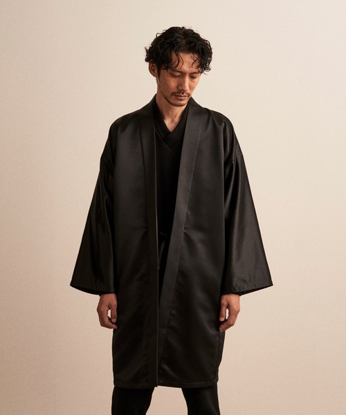和ROBE(ワローブ)の「NAGA-HANTEN(カーディガン/ボレロ・メンズ・グリーン/ブラック・2/3)」の2枚目の写真
