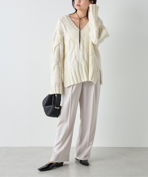 GALLARDAGALANTE（ガリャルダガランテ）の「ケーブルVニット（ニット