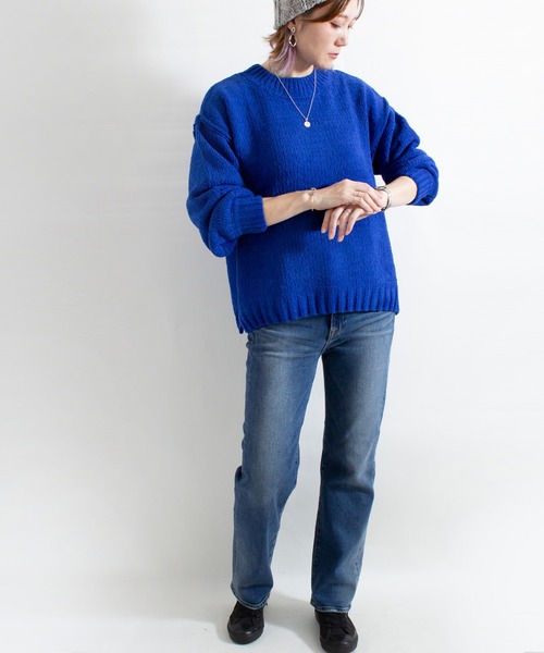 ALL ORDINARIES（オールオーディナリーズ）の「【LITTLE MARKET（リトルマーケット）】モールヤーンニットプルオーバー（ニット/セーター・レディース・グレー/イエロー/ブルー・FREE）」の15枚目の写真