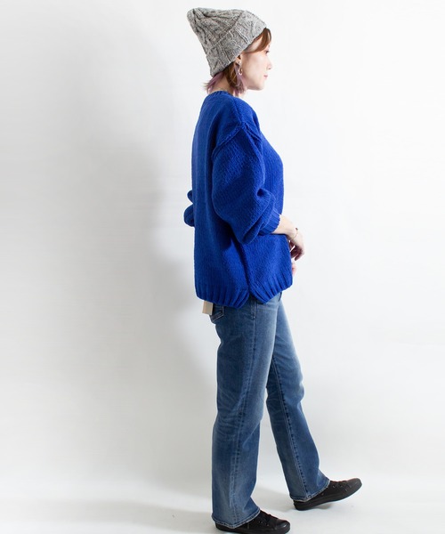 ALL ORDINARIES（オールオーディナリーズ）の「【LITTLE MARKET（リトルマーケット）】モールヤーンニットプルオーバー（ニット/セーター・レディース・グレー/イエロー/ブルー・FREE）」の16枚目の写真