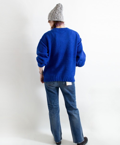 ALL ORDINARIES（オールオーディナリーズ）の「【LITTLE MARKET（リトルマーケット）】モールヤーンニットプルオーバー（ニット/セーター・レディース・グレー/イエロー/ブルー・FREE）」の17枚目の写真