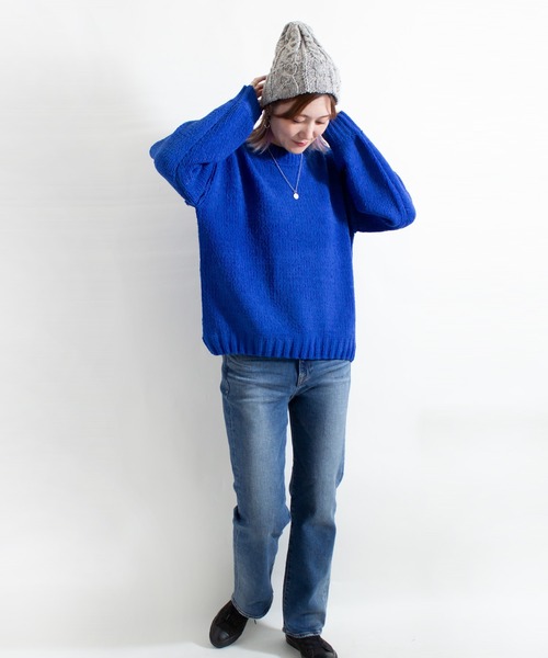 ALL ORDINARIES（オールオーディナリーズ）の「【LITTLE MARKET（リトルマーケット）】モールヤーンニットプルオーバー（ニット/セーター・レディース・グレー/イエロー/ブルー・FREE）」の14枚目の写真