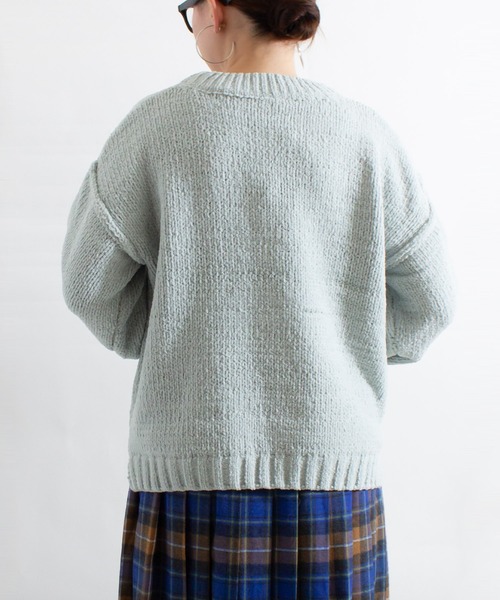 ALL ORDINARIES（オールオーディナリーズ）の「【LITTLE MARKET（リトルマーケット）】モールヤーンニットプルオーバー（ニット/セーター・レディース・グレー/イエロー/ブルー・FREE）」の13枚目の写真