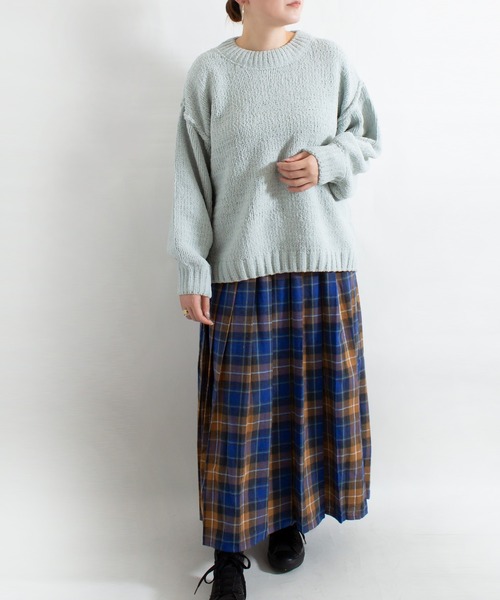 ALL ORDINARIES（オールオーディナリーズ）の「【LITTLE MARKET（リトルマーケット）】モールヤーンニットプルオーバー（ニット/セーター・レディース・グレー/イエロー/ブルー・FREE）」の18枚目の写真