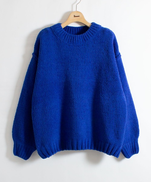 ALL ORDINARIES（オールオーディナリーズ）の「【LITTLE MARKET（リトルマーケット）】モールヤーンニットプルオーバー（ニット/セーター・レディース・グレー/イエロー/ブルー・FREE）」の5枚目の写真