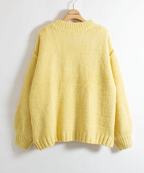 ALL ORDINARIES（オールオーディナリーズ）の「【LITTLE MARKET（リトルマーケット）】モールヤーンニットプルオーバー（ニット/セーター・レディース・グレー/イエロー/ブルー・FREE）」の7枚目の写真