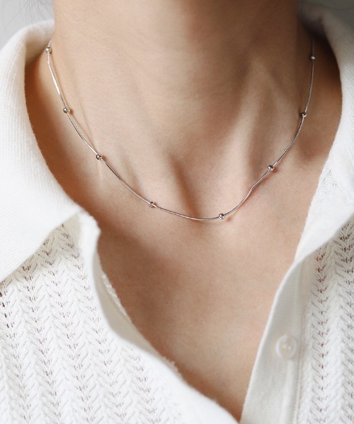 Vipoa（ヴィポア）の「スモールボールチェーンネックレス（ネックレス）」 WEAR