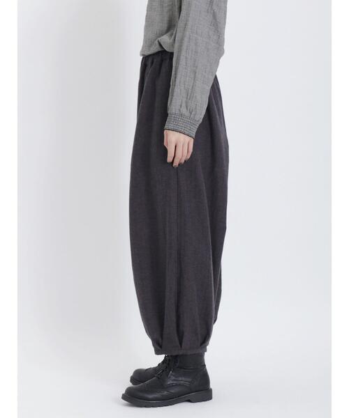 Samansa Mos2（サマンサ モスモス）の「【リサイクルコットン】ヘリンボーン起毛バルーンパンツ（その他パンツ・レディース・ブラック/チャコールグレー/ベージュ・F）」の18枚目の写真